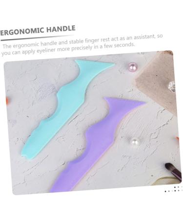 SOESFOUFU Eyelash Tool 2pcs Silicone Beauty Ruler Makeup Eyeliner Eyeshadow Guard Pad Eyeshadow Guide Stencils Sticker Face - Buy Online on GoSupps.com