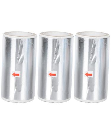 Healeved 3rolls Nail Foil Polish Remover Manicure Tools Nail Gel Nail Tinfoil Wipe Nail Wraps Tinfoil Nail Soak off Foil Nail Accessories Manicure Supplies Thin Section Nail Bag Tin Foil