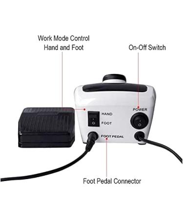 Nail Drill Set Electric Nail Drill 32W 35000 RPM Manicure and Pedicure Kit with LCD Speed Control Display Portable Nail Tools Great Nail Grinding Effect Set1 incomparable123 - Buy Online on GoSupps.com