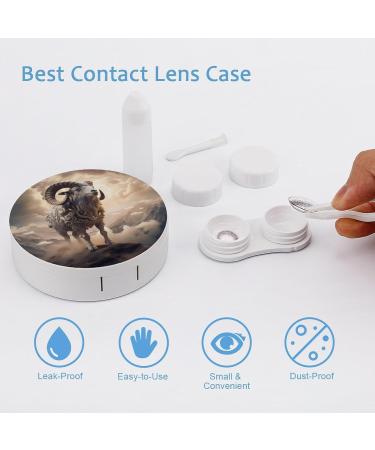Buy Aries Contact Lens Case with Mirror - Portable Cute Eye Contact Lens Box Travel Kit - International Shipping Available - Buy Online on GoSupps.com