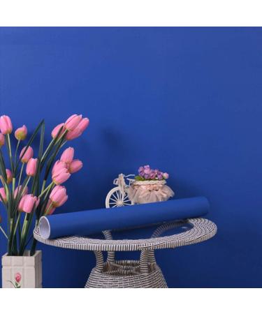 15.7x394 Blue Peel and Stick Wallpaper - Waterproof Self Adhesive Contact Paper for Wall, Furniture, Countertop - Dark Blue Vinyl Film - Buy Online on GoSupps.com