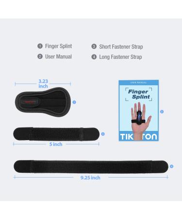 Tikaton Trigger Finger Splint - Adjustable Support Brace for Finger Locking, Popping, Tendonitis, Stiffness - Pain Relief for Left or Right Hand - Buy Online on GoSupps.com