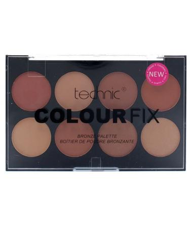 Colour Fix by Technic pressed bronze powder palette - tanning powder palette for contouring