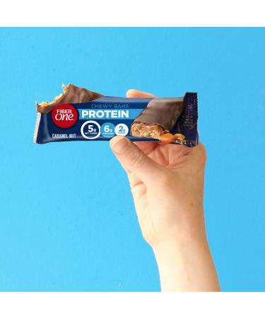 Fiber One Protein Chewy Bars - Caramel Nut, 5 Bars (1.17 oz Each) | High-Protein Snack - Buy Online on GoSupps.com