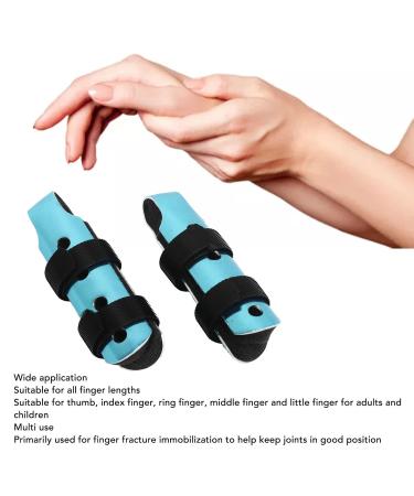 Two-Piece Metal Finger Splint - Breathable Support Brace for Arthritis & Broken Fingers (Large) - 2 Pack - Buy Online on GoSupps.com