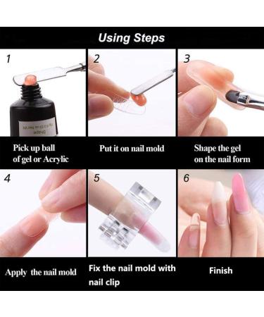 FOMIYES 1 Set nail extension set nail extension tips UV manicure kits nail molds nail extension tool kit gel nail polishes Manicure Templates white artificial plastic Extension glue - Buy Online on GoSupps.com