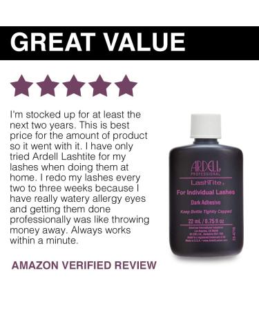 Ardell LashTite Dark Lash Adhesive | Individual Lashes | 0.75 oz - Buy Online on GoSupps.com