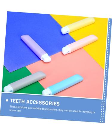 Buy Tovinanna 5-in-1 Collapsible Travel Toothbrush | Portable Mini Oral Care for Daily Use - Ideal for Travel - Buy Online on GoSupps.com