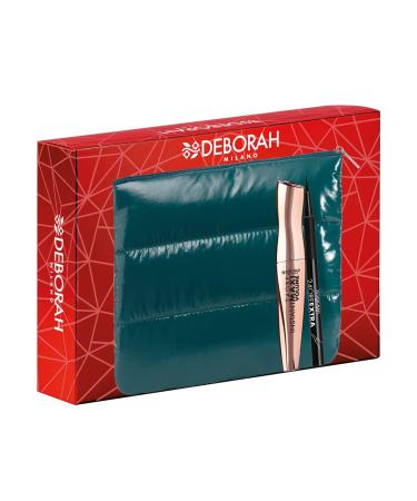 DEBORAH Deborah Milano Pouch Gift Idea No. 04 with Instant Mascara Maxi Volume and Eyeliner Pen 24 Hours Extra Black