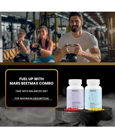 mars by GHC BeetMax Combo | Beetroot Nitric Oxide & Maca Root 120 Capsules | Circulation & Vitality with Beetroot Extract | Pack of 1 - Buy Online on GoSupps.com