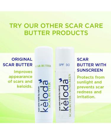 KELODA Scar & Keloid Removal Butter Stick with Menthol | Soothing Balm for Painful Scars & Keloids | Helps Heal Piercings & Burn Scars | with Cocoa Shea Butter & Essential Oils - Buy Online on GoSupps.com