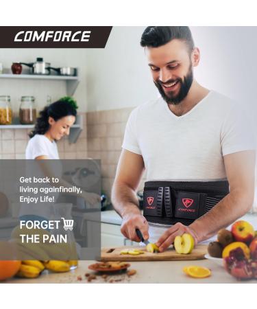 Back Support Belt for Men & Women - Lightweight Lumbar Brace for Pain Relief Sciatica & Scoliosis | Adjustable Breathable Support for Heavy Lifting - Buy Online on GoSupps.com