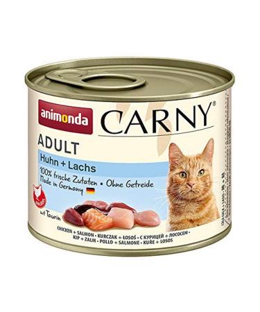 animonda Carny Adult cat food wet food for adult cats chicken + salmon 6 x 200 g chicken + salmon 1 piece (pack of 6)