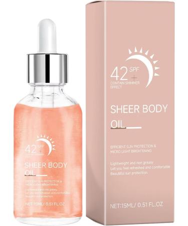 Radiant oil facial sun cream with protection factor 42+ sun protection drops wide 15 ml for daylight protection holidays outdoors sporting activities - Buy Online on GoSupps.com