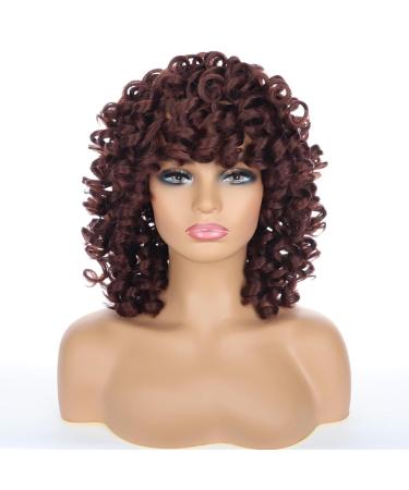 Shop Porsmeer Afro Wig for Women | Large Curly Ponytail & Short Dark Brown Bob - Perfect for Halloween & Cosplay - Buy Online on GoSupps.com