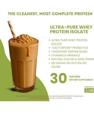 All-in-One Nutrition Whey Protein Isolate with Probiotics Digestive Enzime Vitamins and Minerals Chocolate 30 Servings Gluten Free Keto Friendly No Sugar Dark Chocolate - Buy Online on GoSupps.com