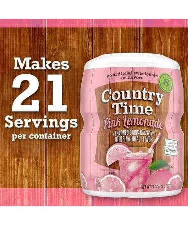 Pink Lemonade Naturally Flavoured Powdered Drink Mix Bundle. Includes (1) Container of Country Time Lemonade Naturally Flavoured Powdered Drink Mix (538g) with BIG MAPLE Trivia Cards. Perfect for Summer Days Pool Beach Home School - Buy Online on GoSupps.com