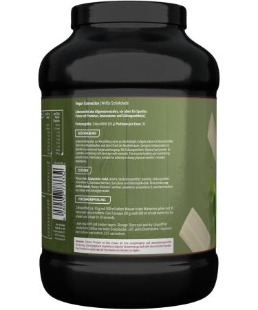 ZEC+ Nutrition Vegan Protein Powder for Women - White Chocolate 1000g | Rice & Soy Protein Shake for Fitness | Made in Germany - Buy Online on GoSupps.com