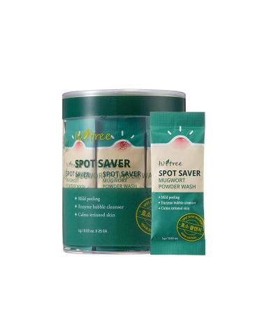 Isntree Spot Saver Mugwort Powder Wash 25 Packets 0.03 oz (1 g) Each