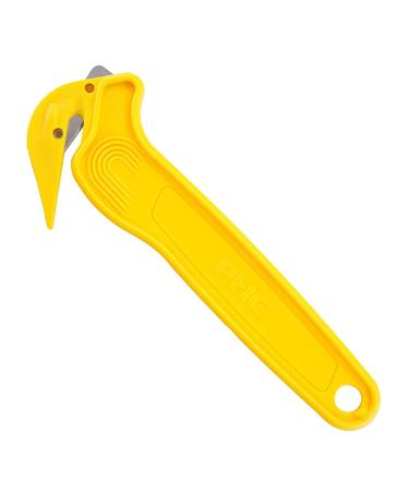 Pacific Handy Cutters DFC-364 Yellow Disposable Film Cutters and Tape Splitters - Set of 10 Hand Cutters by