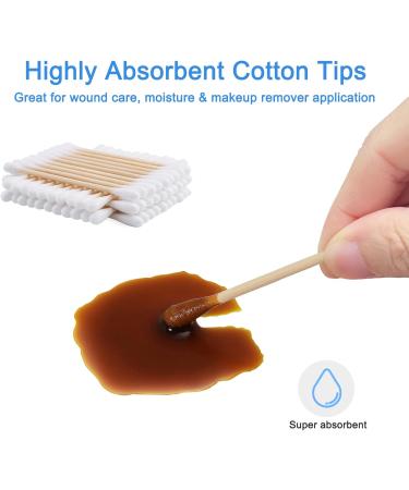 1000 Pcs Cotton Swabs in A Storage Case | Organic Cotton Natural Bamboo | Soft & Hypoallergenic | Ear Cleaning Makeup Application Makeup & Nail Polish Removal Baby Care Pet Care Art & Crafts 1000 Pcs Round - Buy Online on GoSupps.com