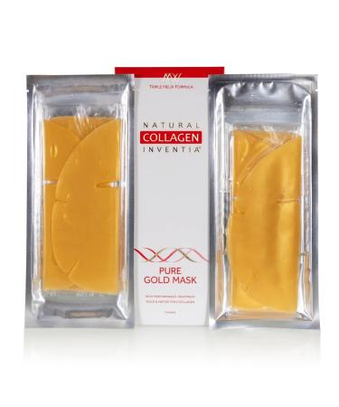 Natural Collages Inventia Collagen Face mask with colloidal gold and native fish collages x3 pieces improves the complexion provides moisturizing