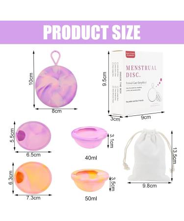 Wusanan Menstrual Disc - 2 PCs Eco-Friendly Silicone Cups for Active Women | Ideal for Sports Swimming & Intimacy - Buy Online on GoSupps.com