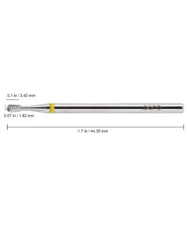 PANA 3/32 Shank Pear Shape Silver Carbide Bit - Extra Fine Grit Nail Drill Bit for Manicure Dremel Machine (Small) - Buy Online on GoSupps.com