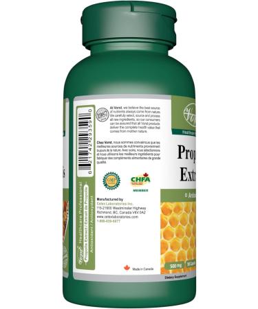 VORST Bee Propolis Extract 500mg 90 Capsules | Antioxidant Supplement for Common Colds & Flu and Boosting Immune System | Alternative to Liquide Tincture & Throat Spay | 1 Bottle 90 count (Pack of 1) - Buy Online on GoSupps.com