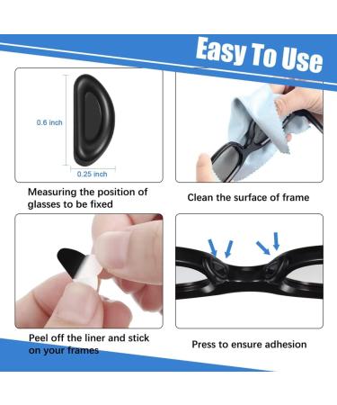 ESSISH Silicone Nose Pads for Glasses & Sunglasses - Thin Stick-On Comfort & Support - Buy Online on GoSupps.com