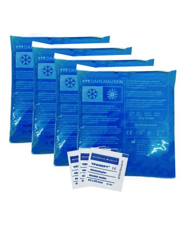 4 x cold-warm compresses 13 x 14 cm (cooling pad cold pad gel pad)