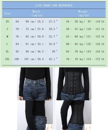 Buy Women s X-Large Black Waist Cincher Corset Trimmer - Slimming Belt & Sweat Girdle for Fitness | International Shipping - Buy Online on GoSupps.com