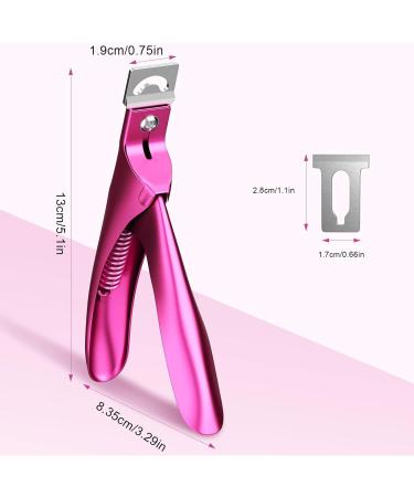 Willight Tip Cutter - Stainless Steel Nail Clipper for Salon & Home Manicure - Rose Red | Ideal for Nail Art & DIY Beauty Design - Buy Online on GoSupps.com