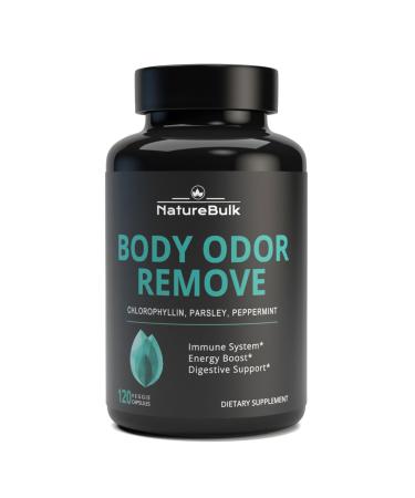 NATUREBULK Natural Freshness Complex - 120 Capsules with Chlorophyll, Parsley & Peppermint - Enhanced with Vitamin C, E & Magnesium - 2 Month Supply