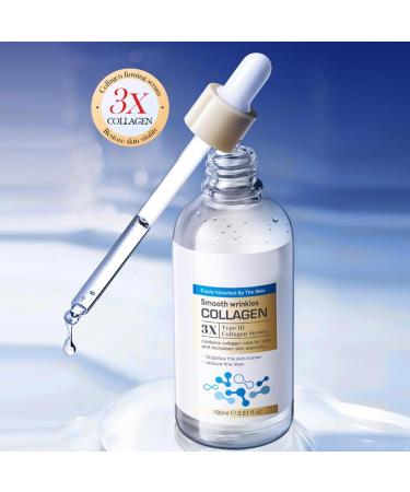 100ml Niacinamide & Hyaluronic Acid Serum with Collagen Complex Lightweight Daily Facial Moisturizer White One Size One Size White - Buy Online on GoSupps.com