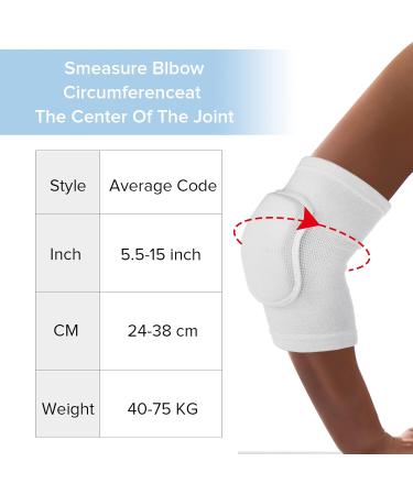 WLLHYF Elbow Pads - Thicken Sponge Padding Breathable Support Wraps for Kids & Adults | Fitness Tendonitis Arm Brace - Buy Online on GoSupps.com