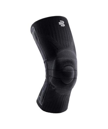 BAUERFEIND knee support Knee Support with silicone ring can be worn on the right or left All Black XL