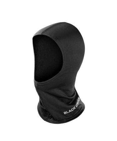 Black Crevice storm hood I storm mask men & women I warm ski mask made of 100% polyester i black storm mask winter I ski mask men & women in three sizes s m l i cold protection face l black