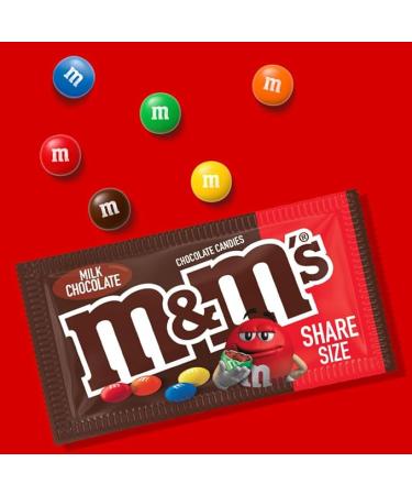 M&M'S Milk Chocolate Candy Sharing Size 3.14 Ounce (Pack of 24) Box - Buy Online on GoSupps.com