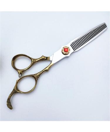 Hair Cutting Kit 6 Inch Golden Handle Hair Clipper Big Gem Hairdressing Scissors Teeth Scissors Sharp Hair Thinning Scissors Professional Hair Cutting Scissors - Buy Online on GoSupps.com