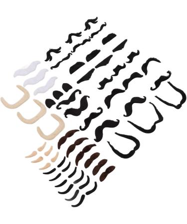 Fake Eyebrow Beard Set Short Flannel Artificial Eyebrow and Moustache Easy to Apply Soft Material Application Occasion Applicable People - Buy Online on GoSupps.com