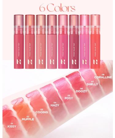 HOLIKA HOLIKA Foggy Blur Tint - Lightweight Sheer Pink Lip Makeup with Hyaluronic Acid & Moisture - Buildable Formula for Silky Finish (0.14 fl.oz - Buy Online on GoSupps.com
