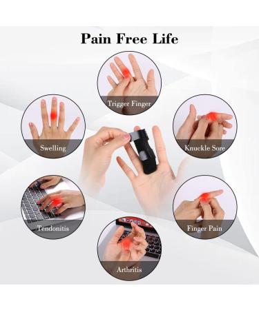 ACWOO Finger Splints 2 Pcs - Adjustable Fixing Belt, Metal Support - Trigger Finger Splint for Broken Finger, Arthritis Pain Relief - Buy Online on GoSupps.com