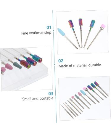 Housoutil 1 Nail Drill Set Manicure Tools Ceramic Nail File Diamond Drill Nail Art Tool Rotary Cleaning Tools Nail Tools for Nail Art Nail Drill File Bit Corundum Polisher Accessories - Buy Online on GoSupps.com