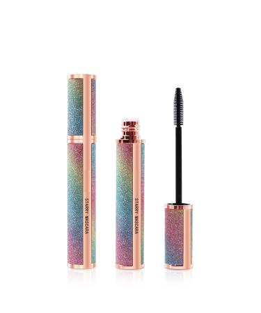 2pcs Mascara for Eyes 4D Silk Fiber Lash Mascara Buildable Lengthening and Volumizing for Natural Looking Waterproof Mascara