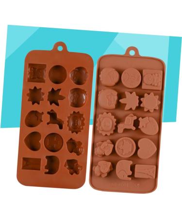 3pcs 15 Fudge Molds Non-Stick Mold Cartoon Animal Mold Silicone Mold Fondant Molds Bakeware Silicone Candy Mold Silicone Baking Molds Candy Molds Biscuits Cake Chocolate Candies mediumx3pcs Coffeex3pcs - Buy Online on GoSupps.com