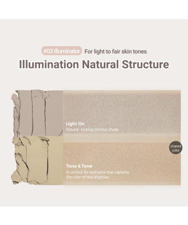 ETUDE Contour Powder 03 Re-illumination | Bronzer and Contour Palette for Effortless Face Definition | Smooth Velvety Texture | Natural Selfie-Ready Look - Buy Online on GoSupps.com