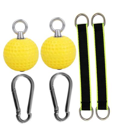 Kombiuda fitness accessories 1 set grip training ball Flex stick handle ball pull-up trainer forearm strengthening slipproof powerball handle band grip fitness gymnastics ball stainless steel