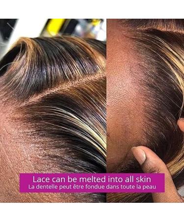 Bele Ombre 4/27 13x6 Lace Front Wig 180% Density Straight 18 with Transparent Lace - 13x6 Highlight LFW 427ST for Black Women - Buy Online on GoSupps.com