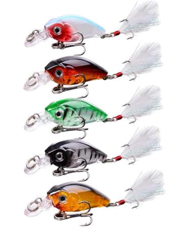 Aorace Fishing Lures Kit - 20pcs Mixed Minnow Popper Crank Baits for Saltwater Freshwater Trout Bass Salmon Fishing - Buy Online on GoSupps.com